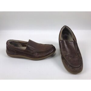 BORN Men's Brown Eberhard Slip-On Leather Loafer Shoes Size 11M H44116